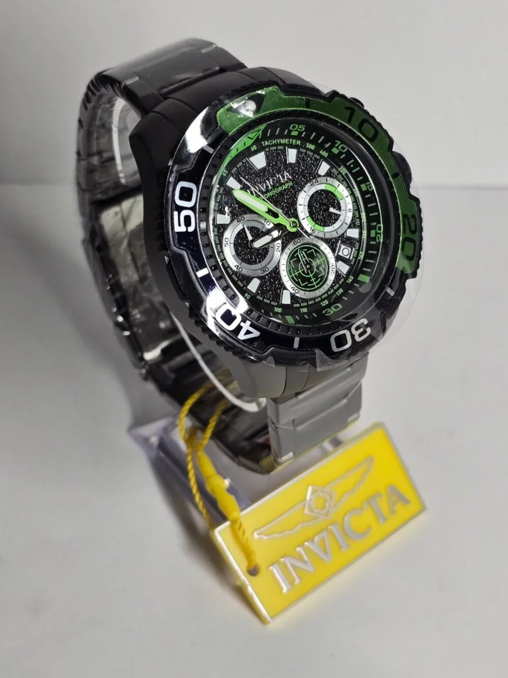 Invicta Commander TI-22 Titanium Men's Watch - 48mm, Green Black, Grey (49494)